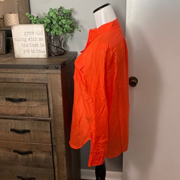 Lauren Ralph Lauren silk blend Button up Blouse M - Picture 2 of 9